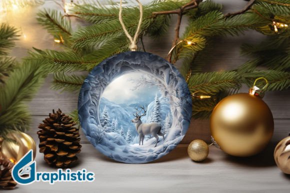 A Designer's Review of the Reindeer Christmas Ornament PNG 08