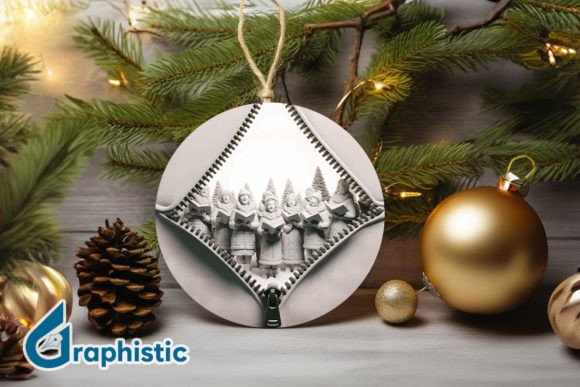 A Designer's Take on the Unzipped 3D Christmas Ornament