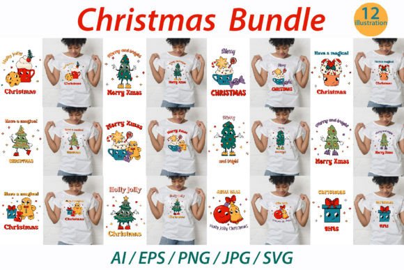A Festive Christmas Bundle for Sellable Graphics & Illustrations