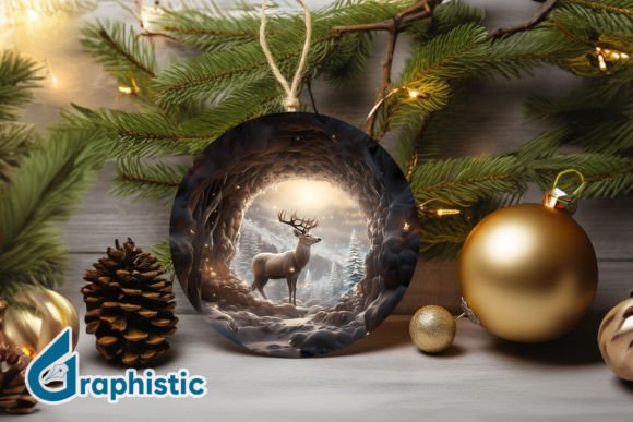 A Festive Reindeer Graphic for Crafters and Illustrations