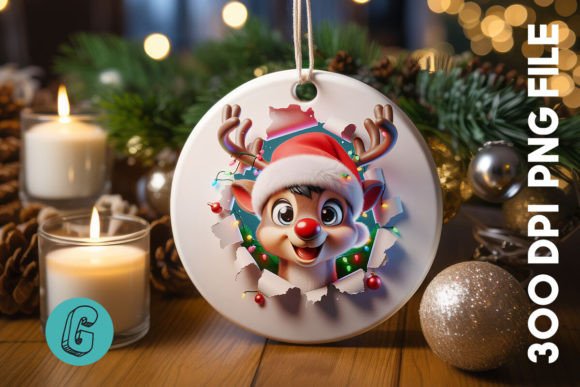 A Festive Reindeer Graphic for Joyful Illustrations