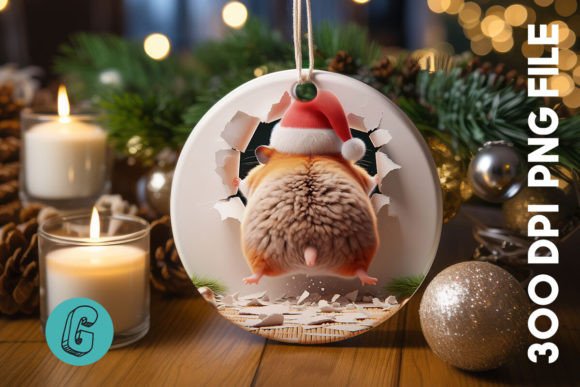 A Guinea Pig Illustration for Festive Branding