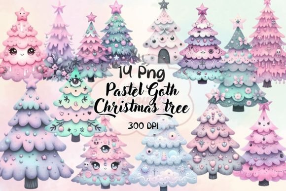 A Pastel Goth Christmas Tree Graphics Review for Client Work