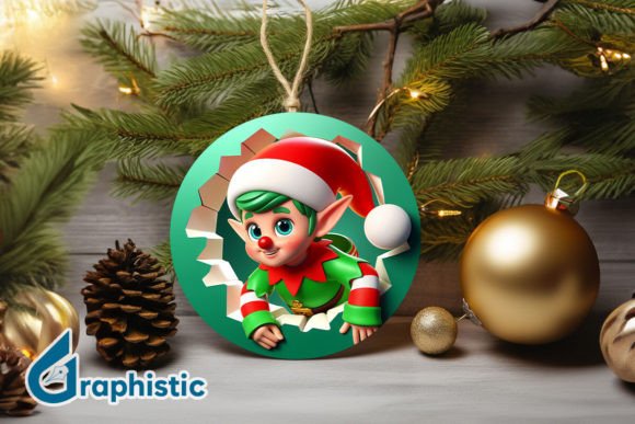 A Playful Elf Graphic for Holiday Content