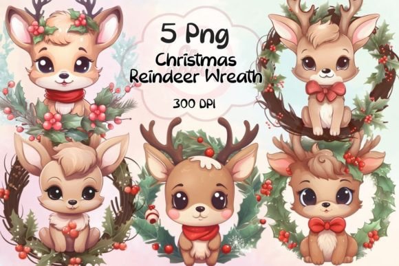 A Professional Review of the Christmas Reindeer Wreath Graphics
