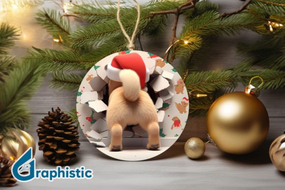 A Review of the 3D Dog Christmas Ornament Graphic for Content Creators