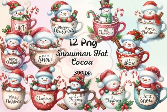 Crafting with Snowman Hot Cocoa Sublimation Graphics
