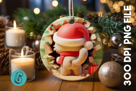 Cute Cat Christmas Ornament Back 05: A Designer's Hands-On Review