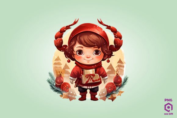 Design Review: Cute Chibi Christmas Scorpio Graphics