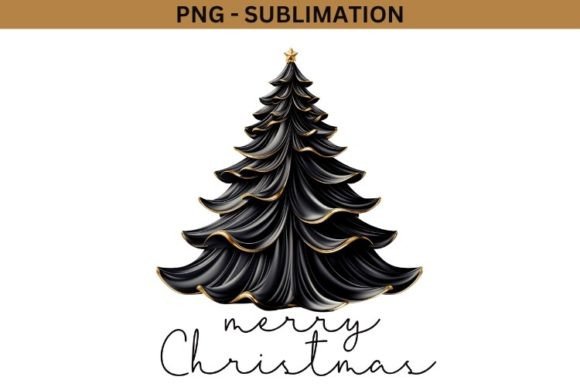 Evaluating the Black Christmas Tree PNG Sublimation Asset