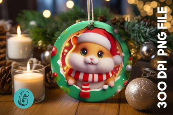 Guinea Pig Christmas Graphics for Brand Illustrations