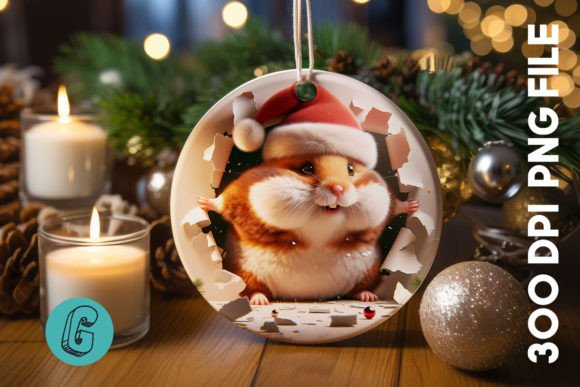 How Guinea Pig Christmas Ornament Graphics Elevate Editorial Design