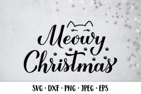 Meowy Christmas SVG: A Holiday Graphics Gem for Creators
