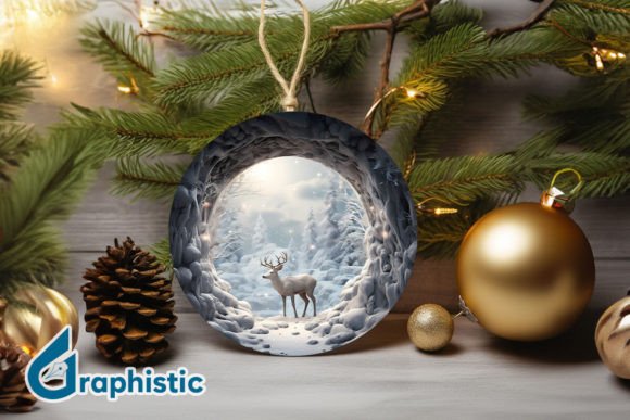 Reindeer Christmas Ornament PNG: A Designer's Asset Review