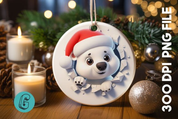 The Charm and Practicality of Polar Bear Christmas Ornament F 112
